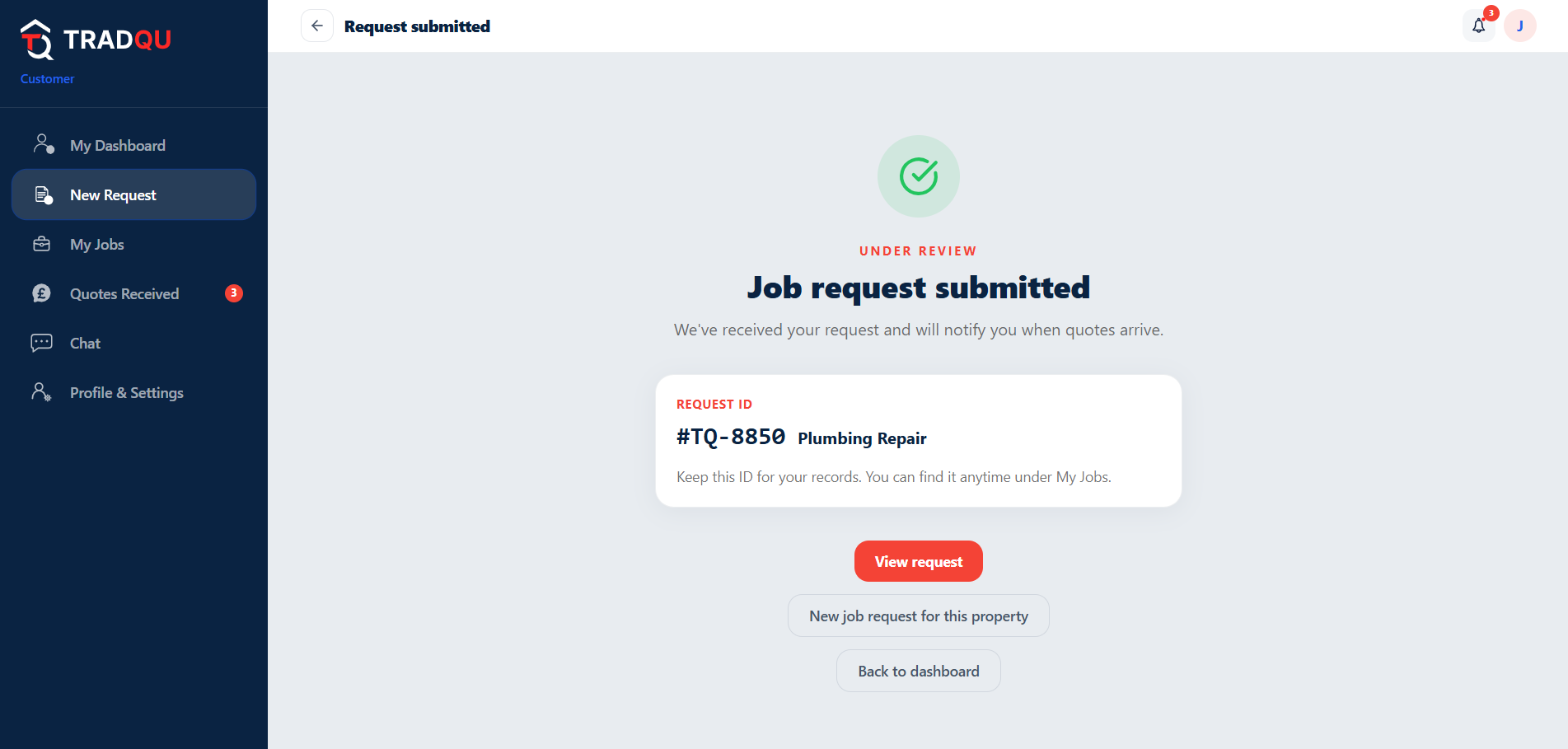 Create job requests